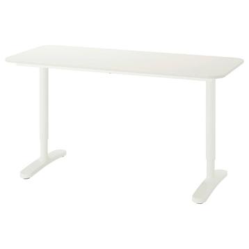Ikea Bekant desk 140x60 white - afbeelding 1