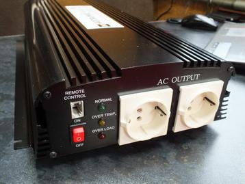 Omvormer 24 volt naar 220 volt - 1500 watt continu beschikbaar voor biedingen