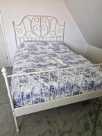 Ikea Leirvik bed wit 140x200 cm met verstelbare bodem, Huis en Inrichting, Slaapkamer | Bedden, Ophalen, Wit, 140 cm, Zo goed als nieuw