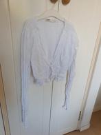 Pull&Bear wit bloesje, maat S, Ophalen of Verzenden, Zo goed als nieuw, Maat 38/40 (M), Wit