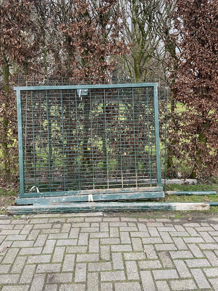 Poort 200x150 cm met hekwerk (2x 160 cm), Ophalen, Met poort, Gebruikt, Tuinhek