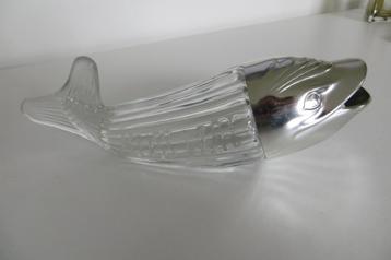 Vintage Nuss Wal, nootjes dispenser. , Duits, Walvis van gla beschikbaar voor biedingen