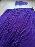 Paars velours gordijn 175 x 230, Gebruikt, Overige kleuren, 200 cm of meer, Velours