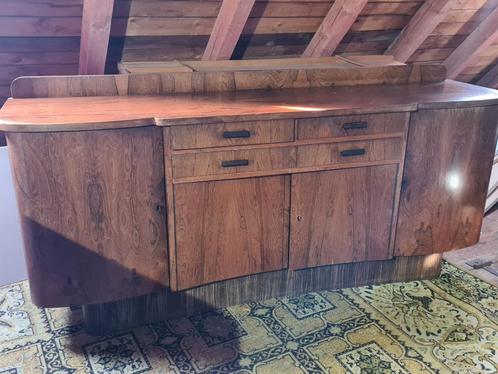 Art Deco walnoot dressoir jaren '30. Prachtige tekening van, Huis en Inrichting, Kasten | Dressoirs, Gebruikt, 200 cm of meer
