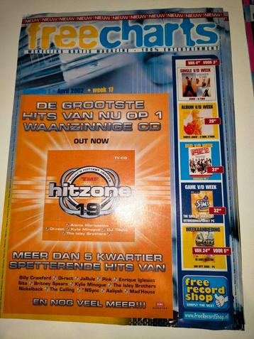 Freecharts Magazine - Hitzone 19 - April 2002 beschikbaar voor biedingen