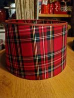 LAMPEKAP RODE SCHOTSE RUIT, Rond, Nieuw, Ophalen of Verzenden, Gezelligheid  kerst landelijk Schots Engels