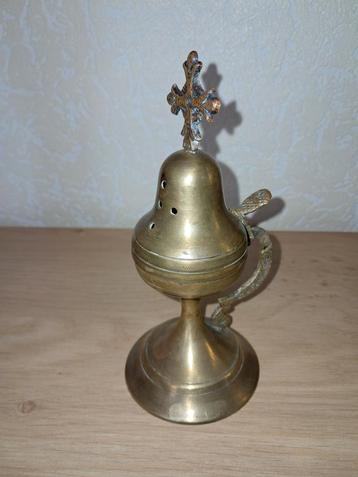 Antieke wierrook brandertje, 16cm beschikbaar voor biedingen