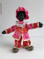 Authentieke etalage zwarte Piet pop - 22cm, rood/roze/goud, Diversen, Sinterklaas, Verzenden, Zo goed als nieuw