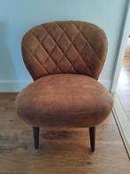 Retro look fauteuil Vita, kleur cognac, als nieuw, Ophalen, Hout, 75 tot 100 cm, Zo goed als nieuw