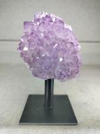 Amethist op standaard - OS17, Verzamelen, Mineralen en Fossielen, Ophalen of Verzenden, Mineraal