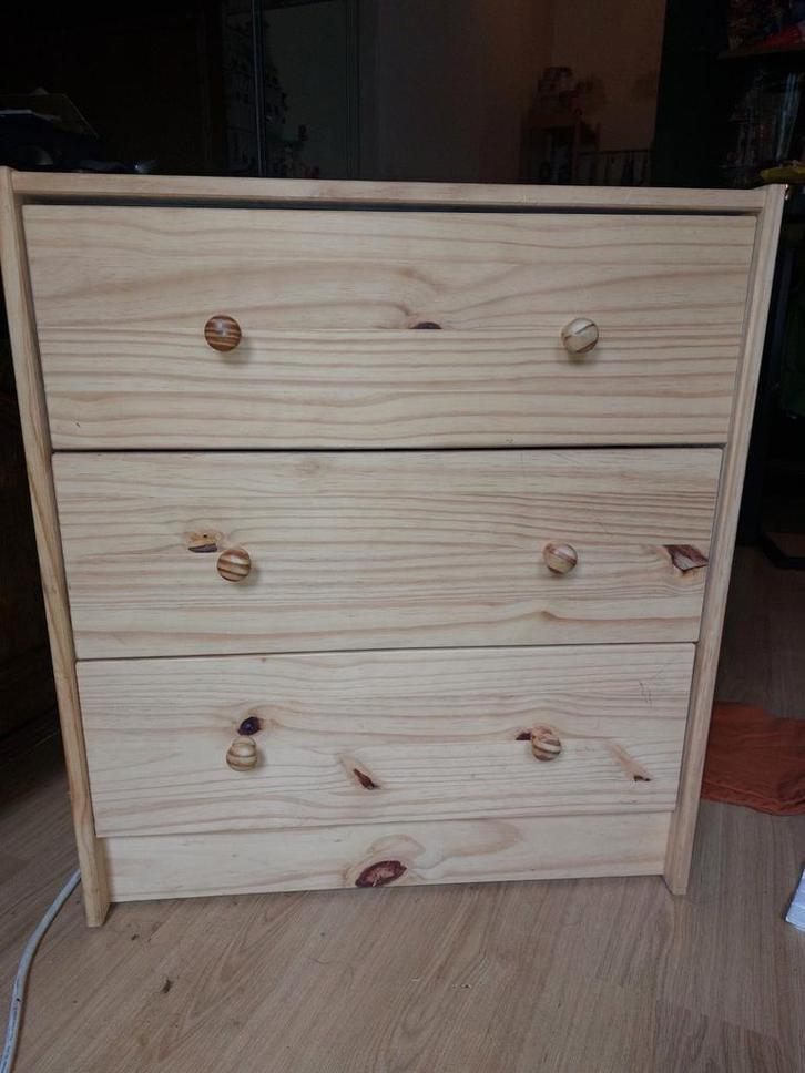 Houten ladekastje - ikea, Huis en Inrichting, Kasten | Ladekasten, Gebruikt, Minder dan 100 cm, Minder dan 50 cm, 25 tot 50 cm