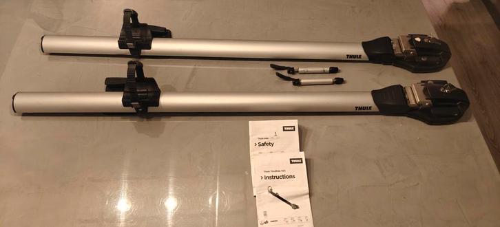 2x Thule thruride 565 fietsendrager, Auto diversen, Dakdragers, Zo goed als nieuw, Ophalen
