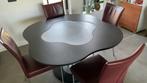 Eettafel leolux met 4 stoelen Bert Plantagie, Ophalen, Gebruikt, 100 tot 150 cm, Overige vormen