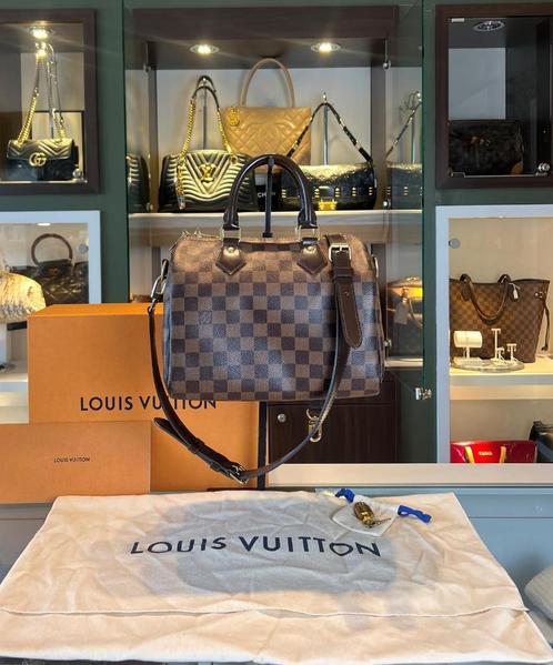 Louis Vuitton Speedy 25 Bandoulliere Full Set 2018, Sieraden, Tassen en Uiterlijk, Tassen | Damestassen, Zo goed als nieuw, Handtas