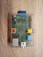 Raspberry Pi Model B (v1) in behuizing, Computers en Software, Overige Computers en Software, Ophalen of Verzenden, Gebruikt
