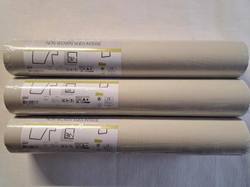 3 rollen STREPEN BEHANG zeer licht groene kleur - BN 45667 beschikbaar voor biedingen