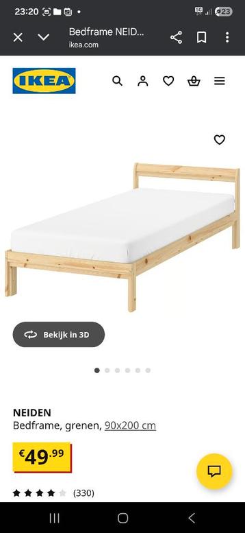 Ikea Hout frame bed nieuw - afbeelding 3