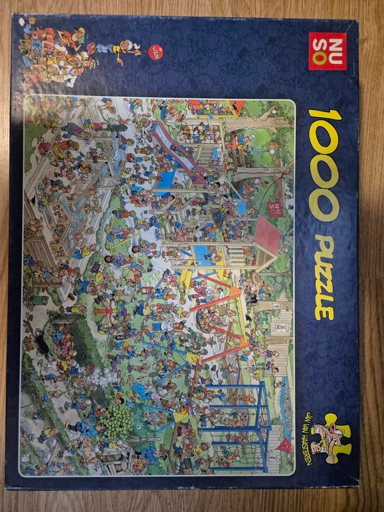 Jan van Haasteren Puzzel - Speeltuin - 1000 stukjes, Ophalen, 500 t/m 1500 stukjes, Zo goed als nieuw, Legpuzzel