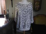 Marccain trui3/4 mouw, grijs ecru print, maat 5 (42), Beige, Maat 42/44 (L), Ophalen of Verzenden, Gedragen