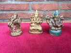 drie kleine Ganesha bronsjes, één koop, Antiek en Kunst, Antiek | Koper en Brons, Ophalen of Verzenden, Brons
