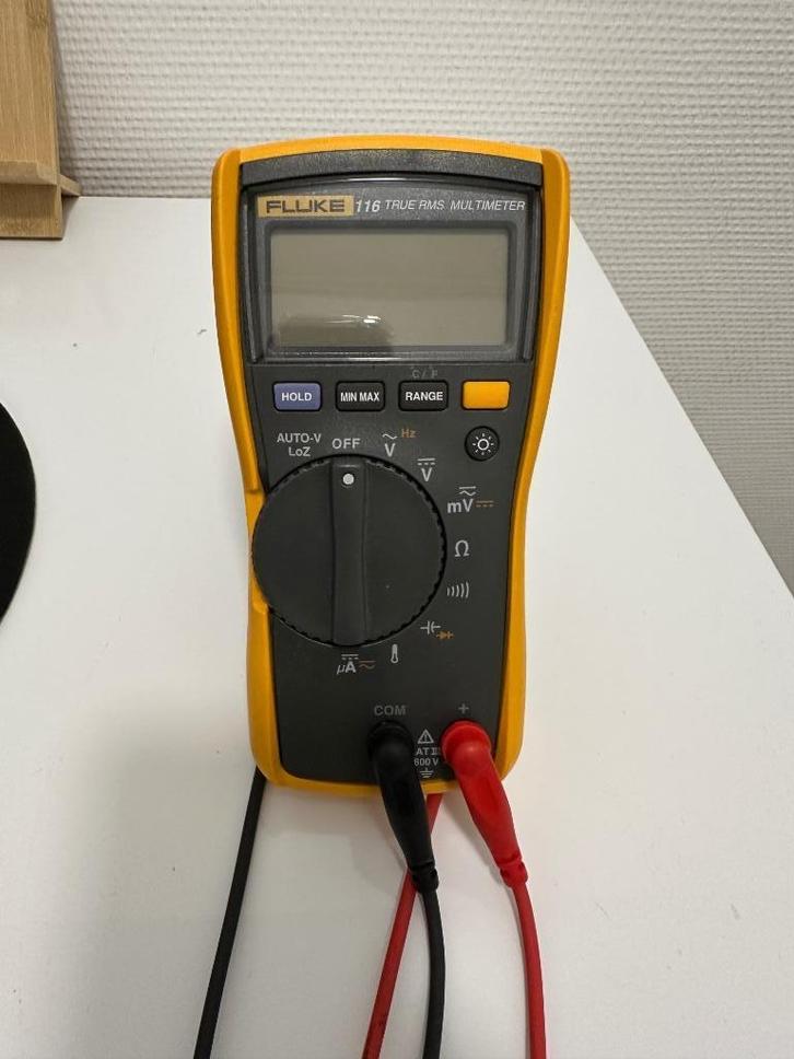Fluke 116 True RMS Multimeter – Perfect werkend, met meetpen, Doe-het-zelf en Verbouw, Meetapparatuur, Gebruikt, Multimeter, Ophalen of Verzenden
