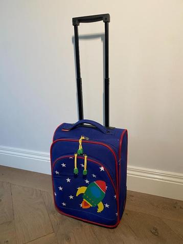 Kinderkoffer Ruimte Raket trolley kind rolkoffer blauw ster beschikbaar voor biedingen