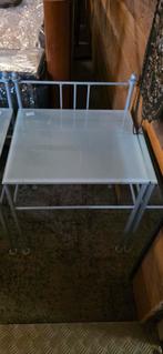 Set van 2 Nachtkastjes met Glazen Blad, Ophalen