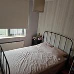 Tweepersoons bed  zonder matras, Huis en Inrichting, Slaapkamer | Bedden, Ophalen, Zwart, Tweepersoons, 140 cm