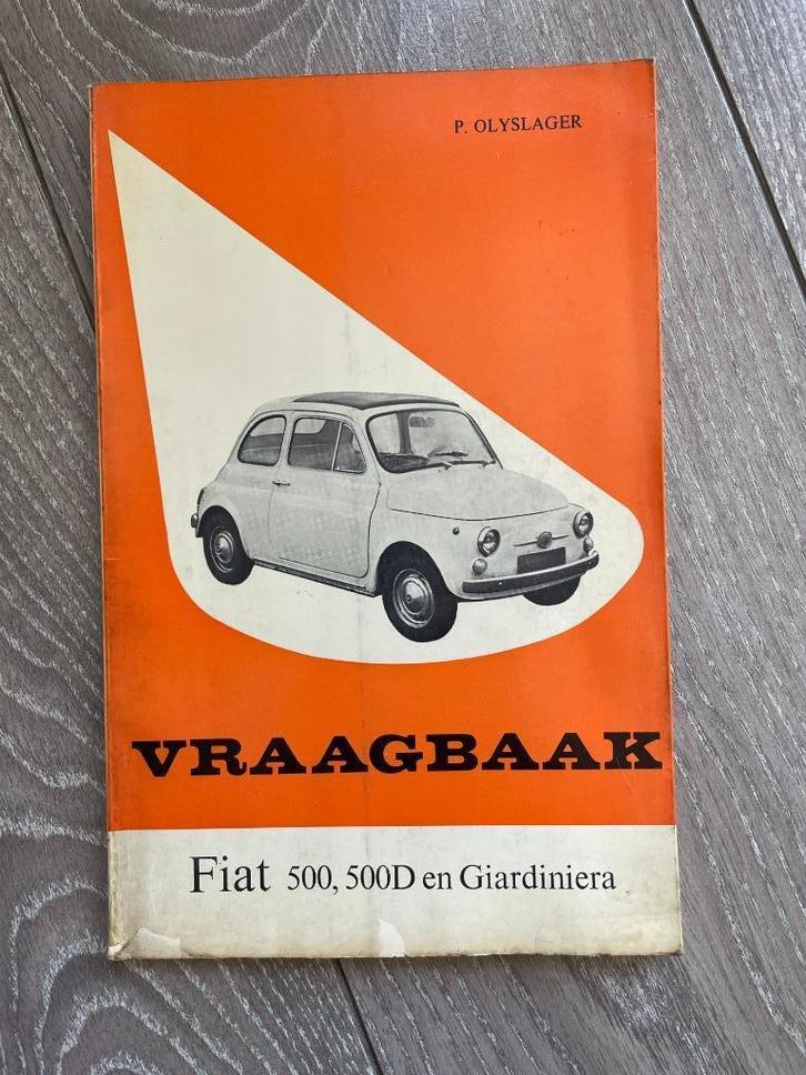 Vraagbaak Fiat 500, 500D & Giardiniera 1957, Auto diversen, Handleidingen en Instructieboekjes, Ophalen of Verzenden