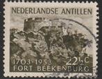 Antillen 1953 245 Fort Beekenburg, Gest, Postzegels en Munten, Postzegels | Nederlandse Antillen en Aruba, Ophalen of Verzenden