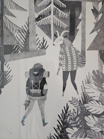 Poster illustratie Liekeland Lieke van der Vorst incl lijst beschikbaar voor biedingen