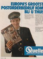 Retro reclame 1980 Quelle catalogus met PTT postbode, Verzenden, Overige typen