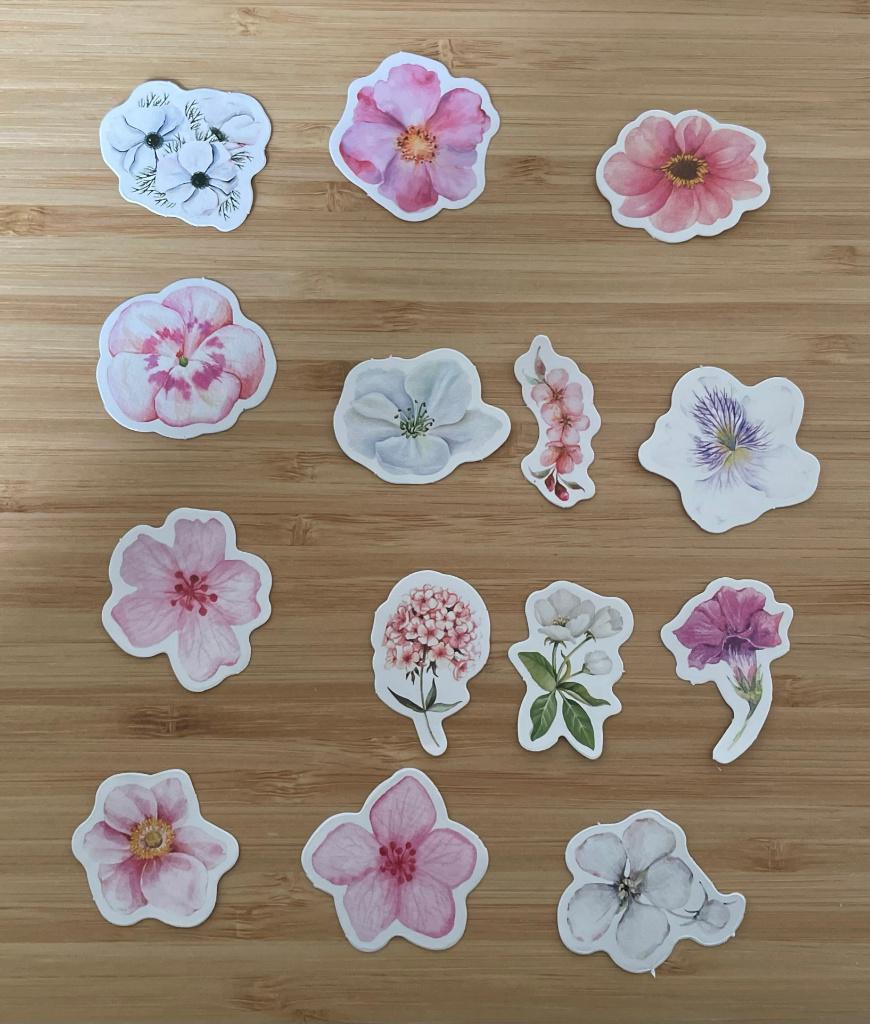 Bloemen stickers, Hobby en Vrije tijd, Verzenden, Nieuw, Meerdere stickers