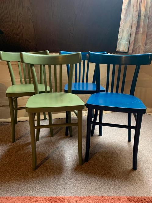 4 EETKAMERSTOELEN, jaren ‘50 stijl. GRATIS, Huis en Inrichting, Stoelen, Gebruikt, Ophalen