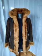 Afghaanse jas, lammy,  dames vintage, Kleding | Dames, Ophalen of Verzenden, Gedragen, Maat 38/40 (M), Bruin