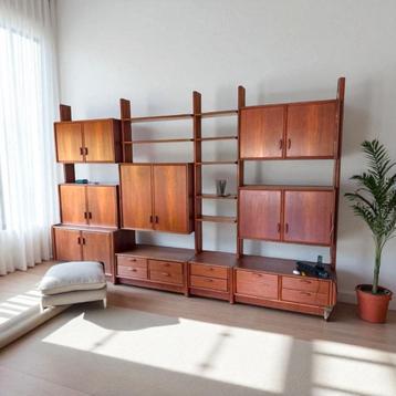 Vintage modulair wandsysteem | teak deens design | rt Möbel beschikbaar voor biedingen