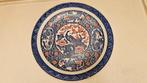 Antiek Chinees Bord met Pauwen, Ophalen of Verzenden