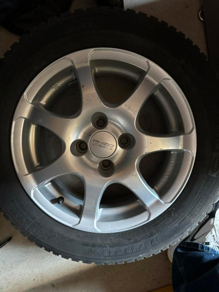 Winterset 4x100 mini VW, Mini r50-52, Auto-onderdelen, Banden en Velgen, Banden en Velgen, Winterbanden, 16 inch, 205 mm, Ophalen