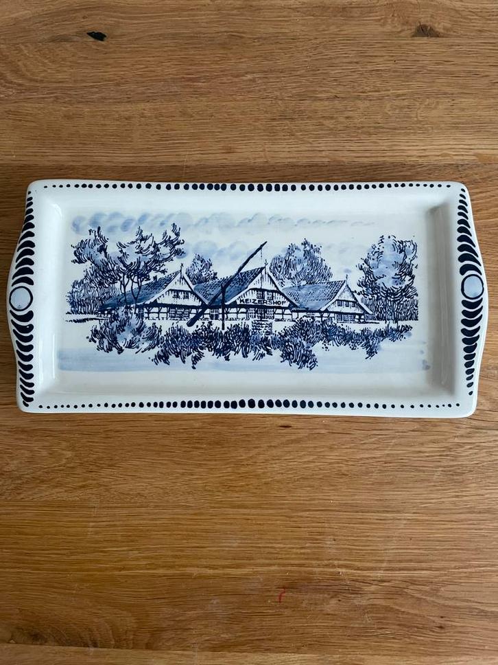 Delfts Blauw Schaal 't Keizershof Rotterdam-Ommoord, Antiek en Kunst, Antiek | Schalen, Ophalen of Verzenden