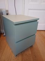 Groene Ikea Malm ladekast 2 lades, Huis en Inrichting, Kasten | Ladekasten, Ophalen, Minder dan 50 cm, 1 of 2 laden, Zo goed als nieuw