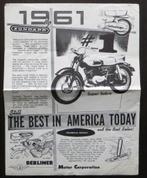 Folder Zündapp Super Sabre 250 - 1961 (USA) - 250 Trophy S, Verzenden, Overige merken