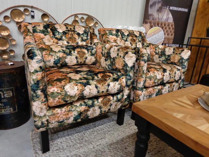 Set/2 fauteuil Bella UrbanSofa, Huis en Inrichting, Fauteuils, Nieuw, Stof, 50 tot 75 cm, 75 tot 100 cm, Ophalen