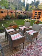 Tuinstoelen ZGAN inclusief nieuwe kussenset, Tuin en Terras, Ophalen, Zo goed als nieuw