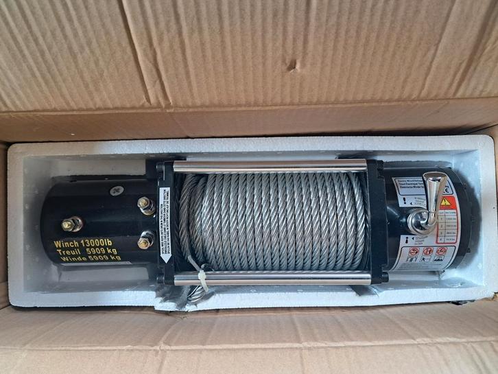 vidaXL Elektrische lier 12 V 5909 kg, Auto-onderdelen, Overige Auto-onderdelen, Ophalen