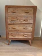 Ladekast teakhout, Huis en Inrichting, Kasten | Ladekasten, Ophalen, 100 tot 150 cm, Teakhout, 50 tot 100 cm