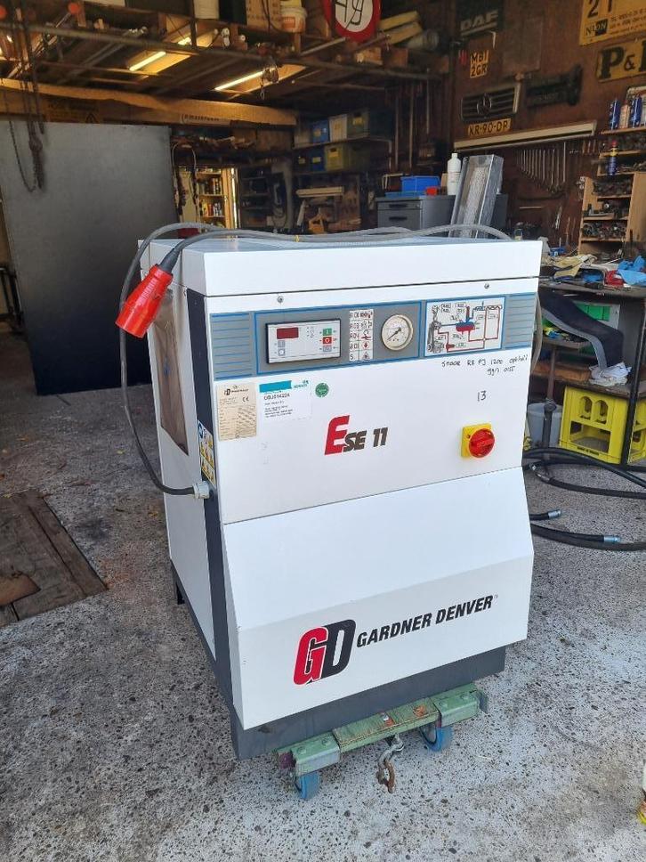 Gardner Denver ESE 11 schroefcompressor 11kW, Doe-het-zelf en Verbouw, Compressors, Gebruikt, 6 tot 10 bar, 100 liter of meer