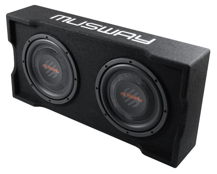 Musway MF210Q2 FLAT DESIGN (DOWNFIRE) 10 inch Subwoofer, Auto diversen, Autospeakers, Nieuw, Ophalen of Verzenden
