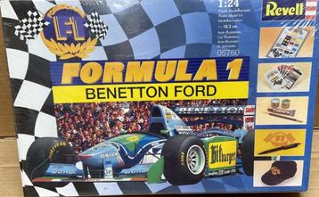 Bouwdoos F1 Benetton Ford + extra's Jos Verstappen Revel beschikbaar voor biedingen