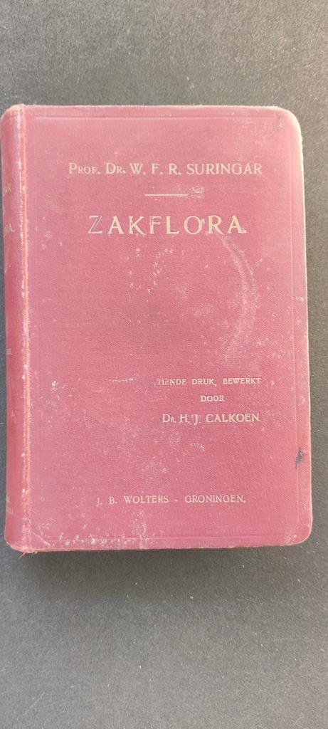 Zakflora uit 1910 - Prachtig exemplaar!, Boeken, Natuur, Bloemen, Planten en Bomen, Ophalen of Verzenden