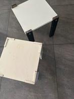 kleine 2 tafeltjes samen 3 euro, Huis en Inrichting, Tafels | Bijzettafels, 45 tot 60 cm, Minder dan 55 cm, Gebruikt, Rond